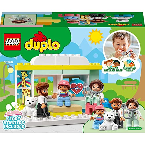 LEGO® DUPLO® Rescue Doctor Visit 10968 Educational Building Toy; Medical Clinic Playset for Preschooler Kids Aged 2+