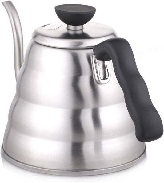 Hario V60 "Buono" Gooseneck Drip Kettle, 1000ml, Silver