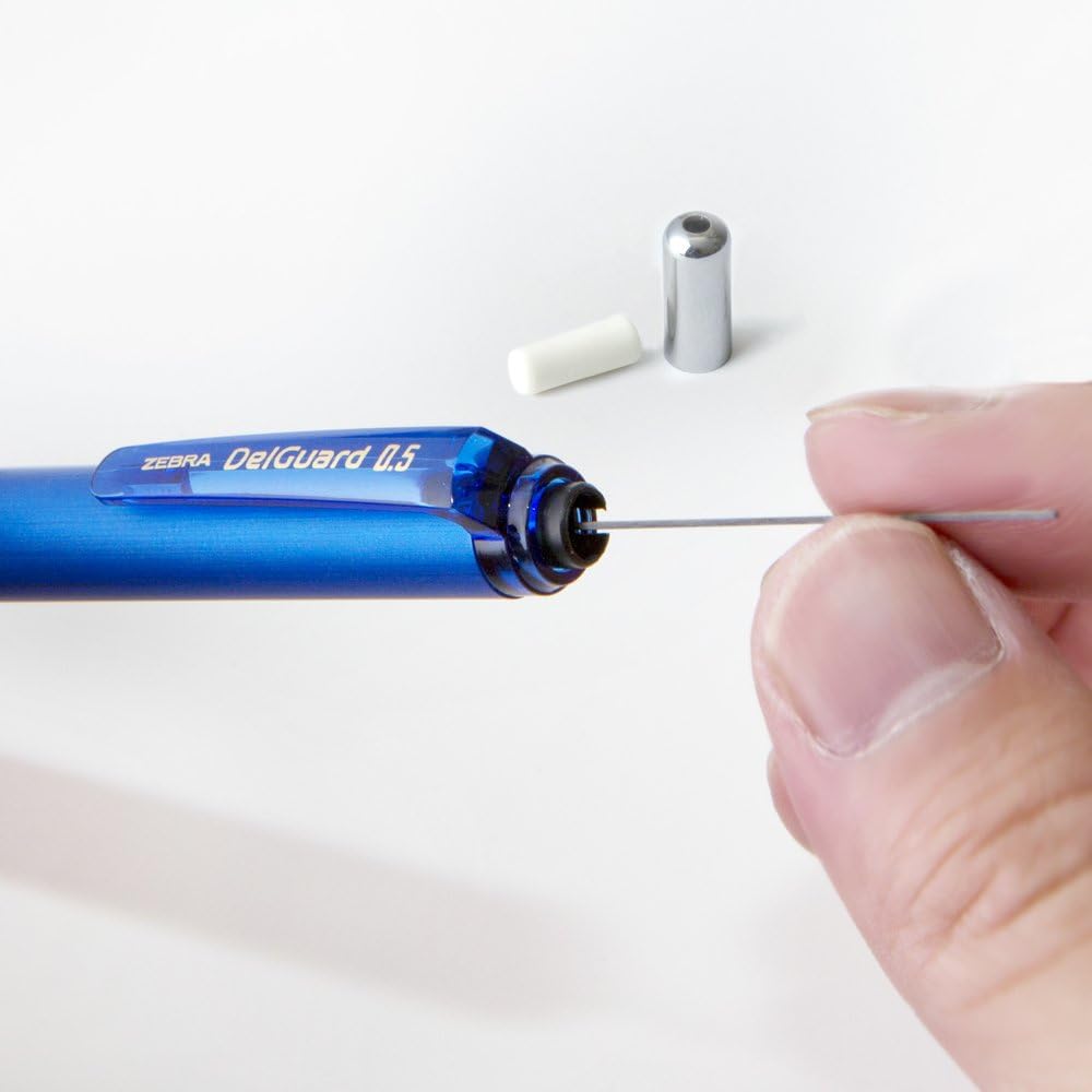 ZEBRA Mechanical Pencil, Del Guard, 0.7mm, White (P-MAB85-W)