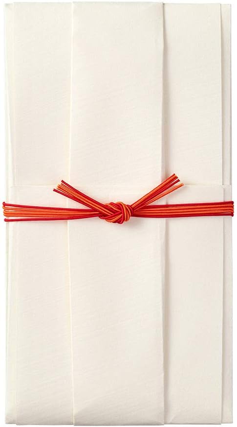 Midori 25493006 Congratulatory Bag, Gold Sealing, Wedding Gift, Foldable, Fine Folding, Red
