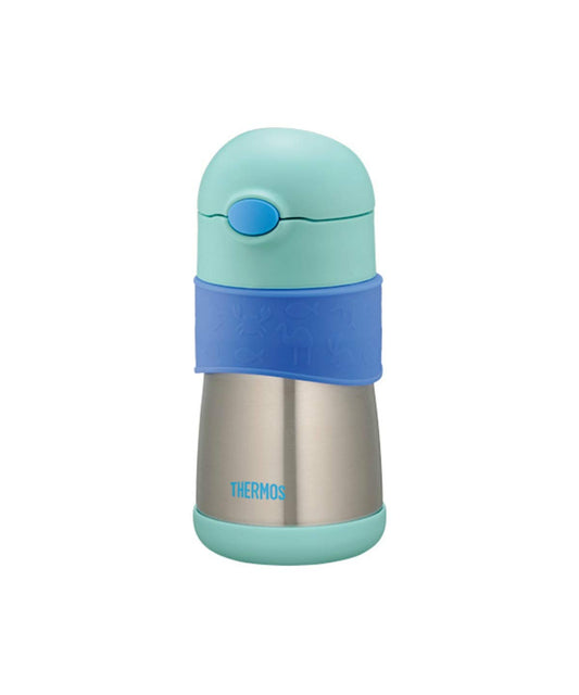 Thermos not Leak from The Vacuum Insulation Baby Straw Mug 290ml 9 Months Around May Bebimagu FFH-290ST Blue (BL)
