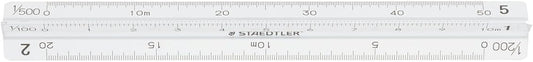 Staedtler Ruler Triangle Scale Aluminum General 987 10-11