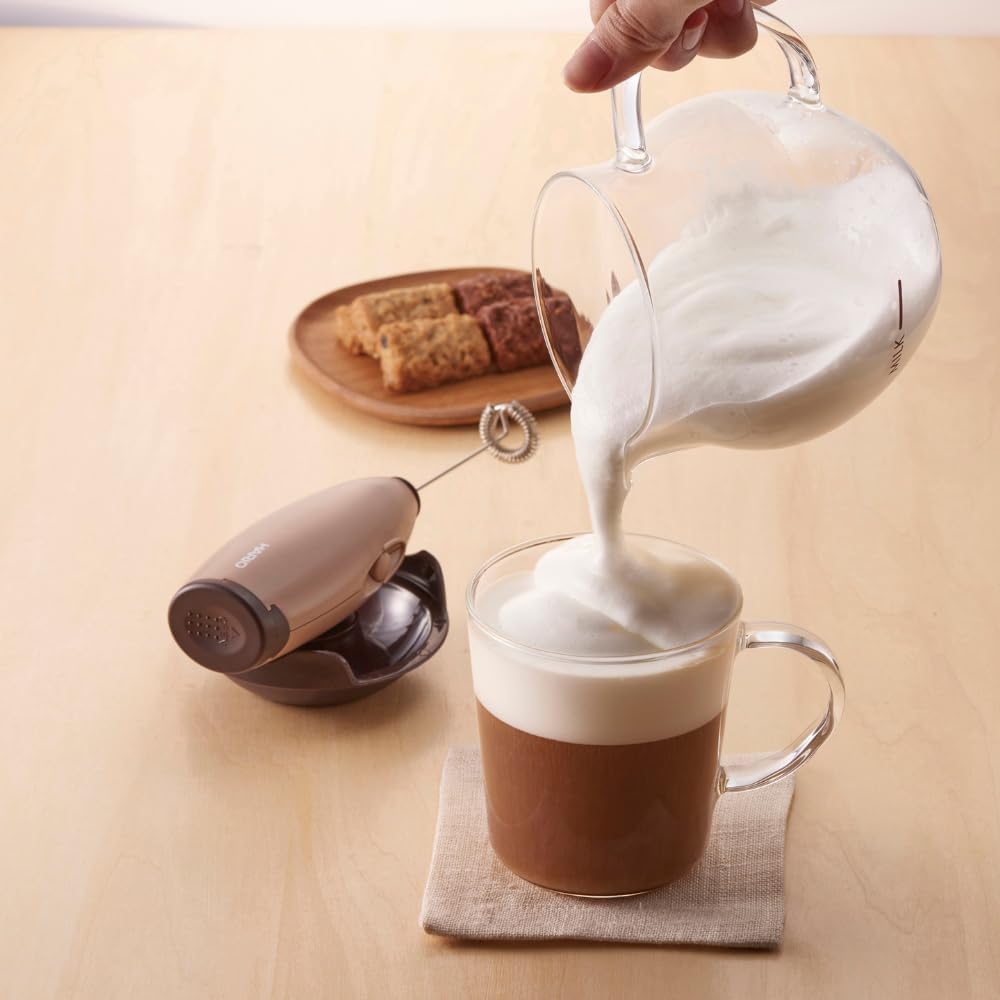 Hario "Z" Milk Frother, Brown