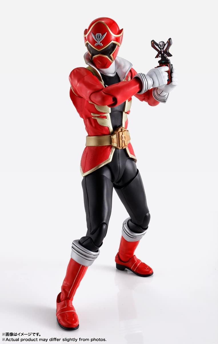 BANDAI NAMCO Entertainment S.H. Figuarts (Shinkocchou Seihou) Pirate Sentai Gokai Red, Approx. 5.7 inches (145 mm), PVC & ABS Painted Action Figure