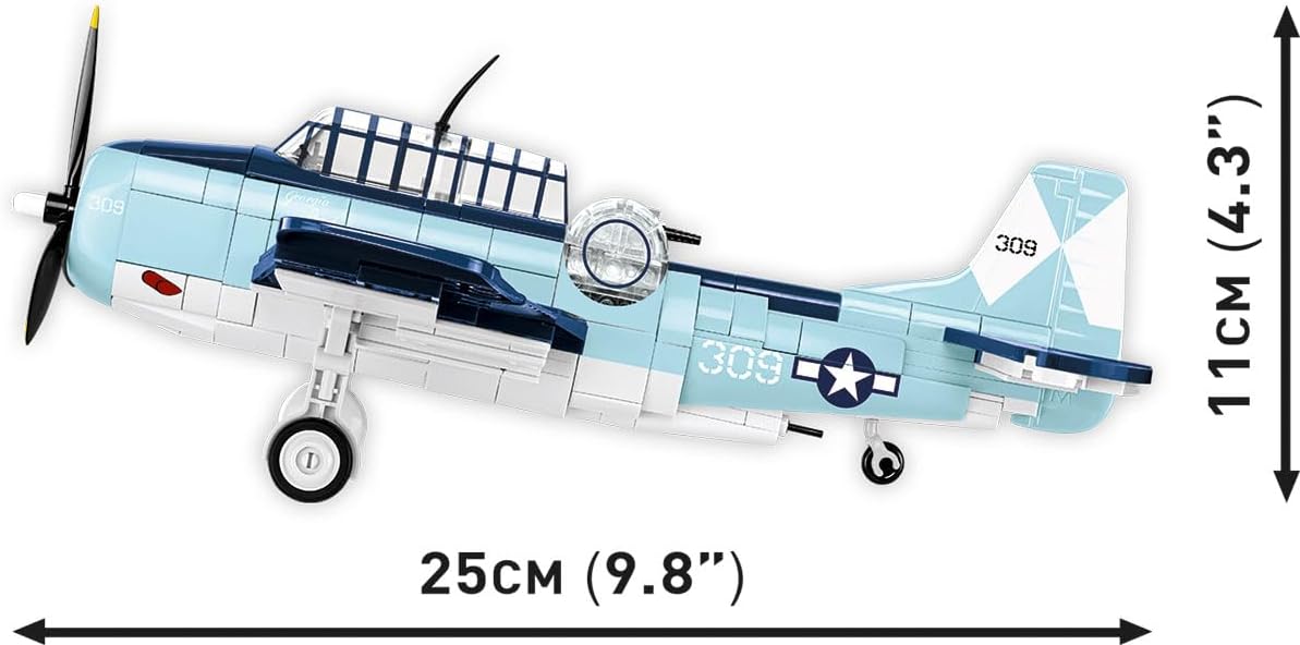 COBI Historical Collection WWII Grumman TBF Avenger Aircraft model set for collectors and aviation enthusiasts