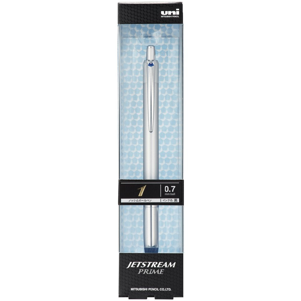 Mitsubishi Pencil SXN220007.26 Jetstream Prime Permanent Ballpoint Pen, 0.7, Silver