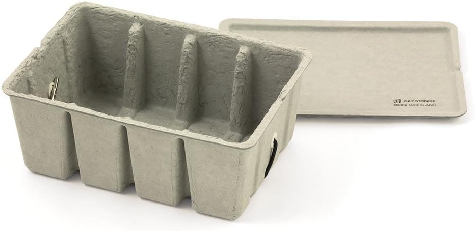 Midori 16097006 Pulp Storage Card Box, Gray