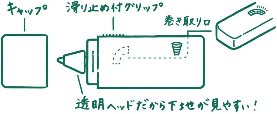 Midori Correction Tape, XS Series, Blue (35265006)