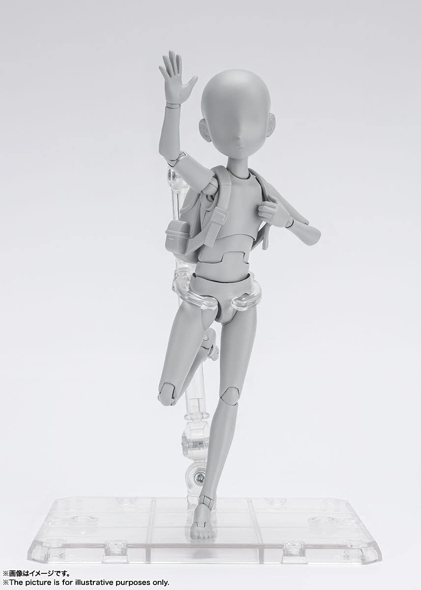 TAMASHII NATIONS - Body Kun Ken Sugimori Edition DX Set (Gray Color Version), Bandai Spirits S.H.Figuarts Action Figure