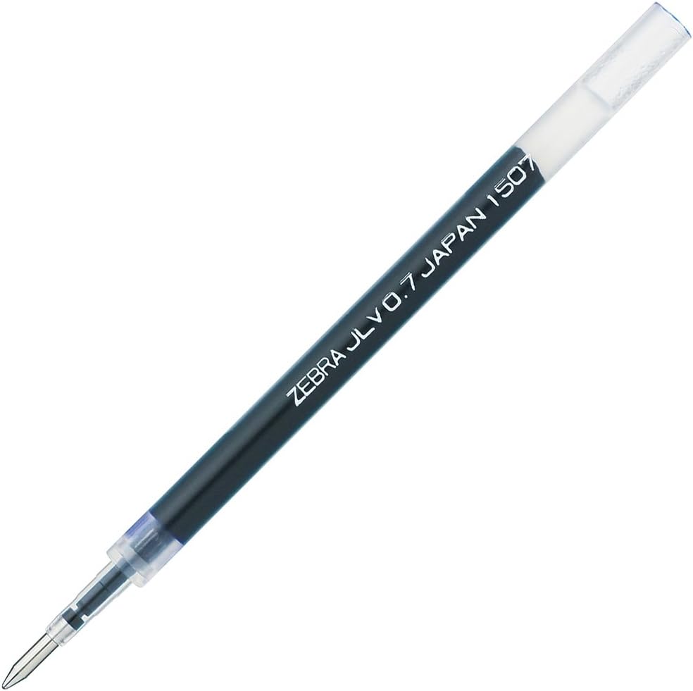 ZEBRA B-RJLV7-BL Gel Ballpoint Pen Refill, Sarasa Dry JLV-0.7 Lead, Blue, 10 Pens