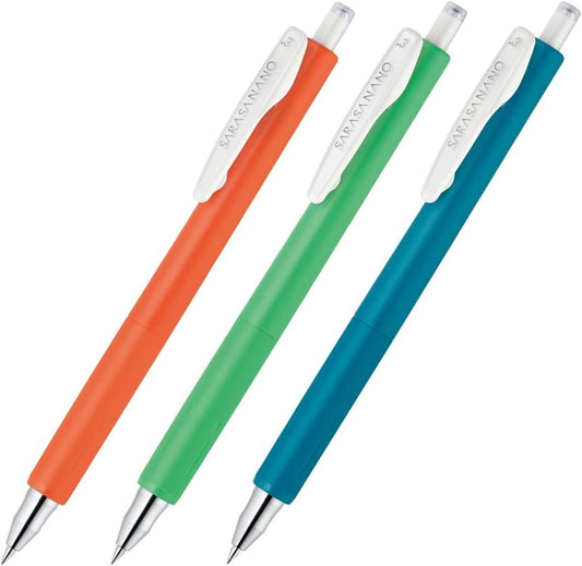 ZEBRA JJH72-3C-AZ Gel Ballpoint Pen Sarasa Nano 0.3mm New Color Set of 3 Colors