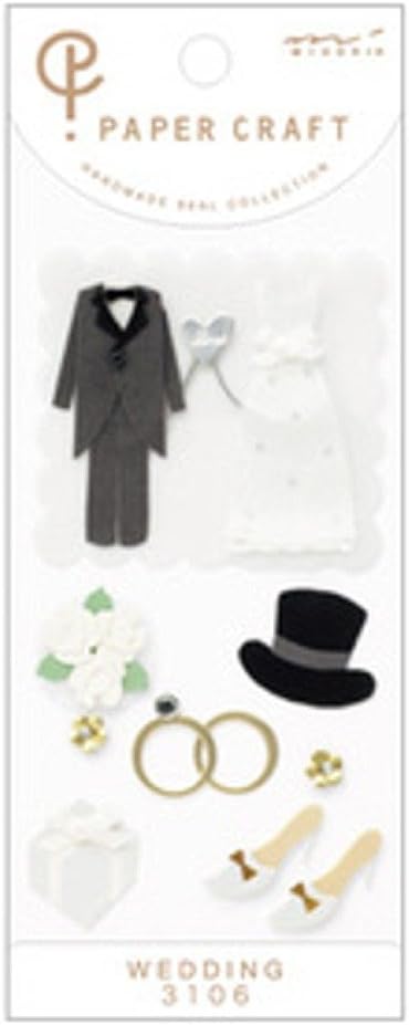 Midori 82131006 PC Sticker 2131 Wedding Cake Pattern A (Wedding Pattern)