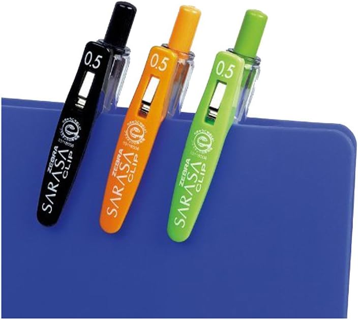 ZEBRA Sarasa Push Clip Gel Ink Pen - 0.5 mm - 10 Color Set