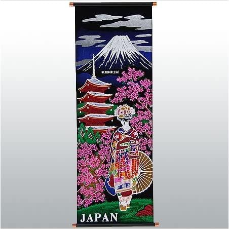Pennant Hanging Scroll, Color Japanese Pattern, Medium Size, Sakura Maiko