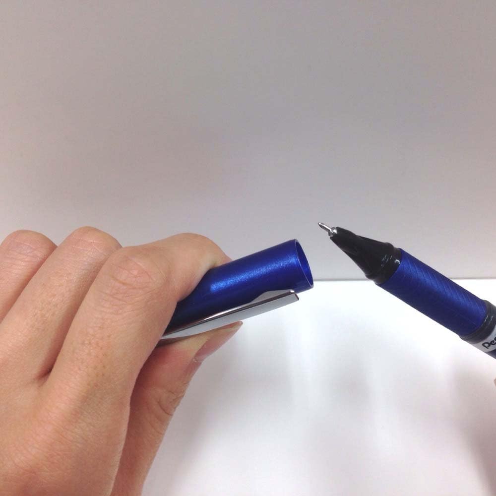 Pentel XBLN23-A Gel Ink Ballpoint Pen, ENERGEL EURO, 0.35mm Black, 5 Pens