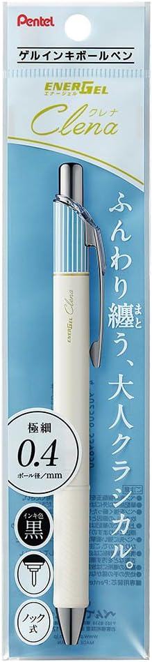 Pentel EnerGel XBLN74LS-A Krena 04 Gel Ballpoint Pen, Saxe Blue, 5 Pieces