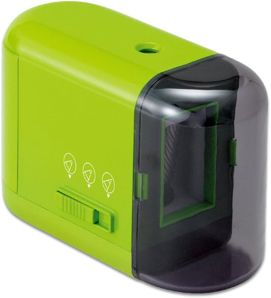 Plus battery-operated pencil sharpener Green 84-030