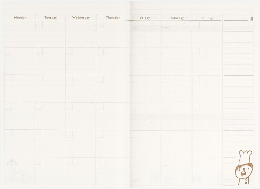 DESIGNPHIL 12266006 Household Account Book, A5 Monthly + Week, Cook Pattern