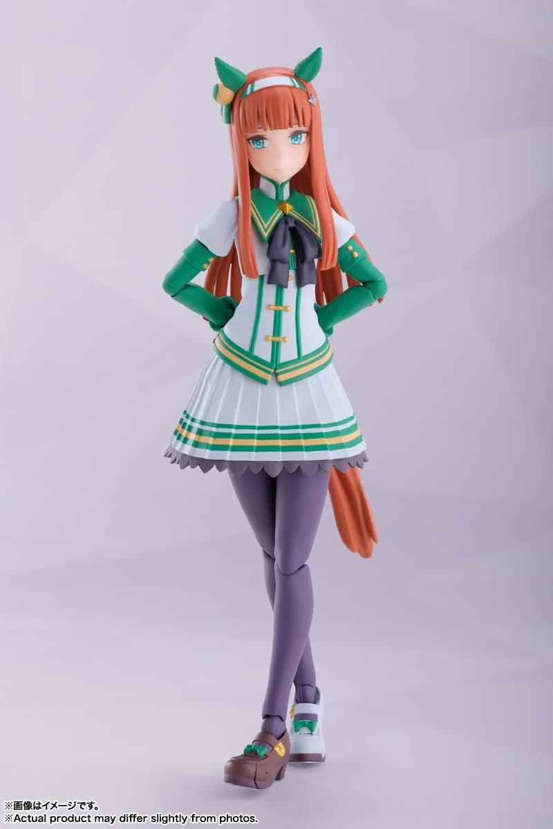 BANDAI Spirits S.H. Figuarts Uma Musume Pretty Derby Silence Suzuka, Approx. 5.3 inches (134 mm), ABS & PVC, Pre-Painted Action Figure