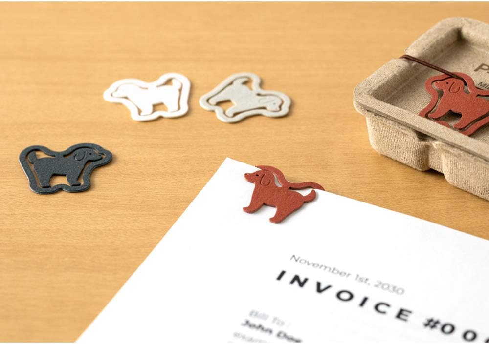 Midori 43396006 Clips, Peaclips, Dog Pattern