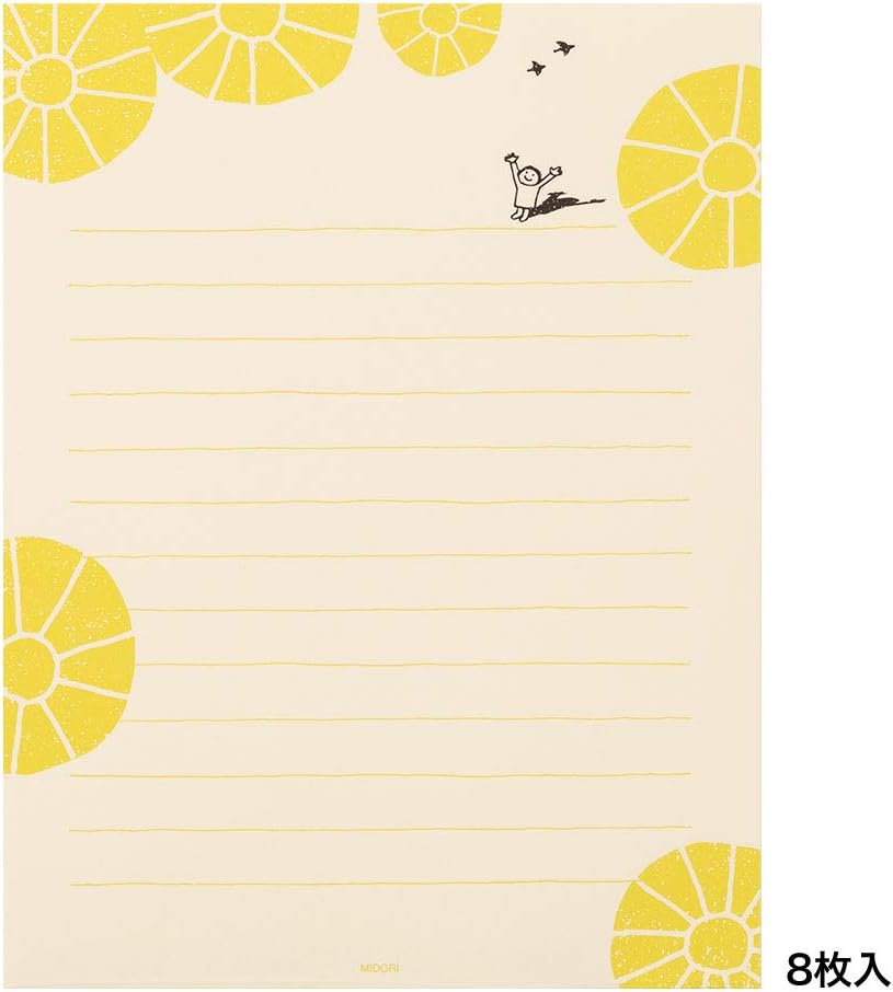 Midori 91802541 Letter Set, Egao Hisama Pattern