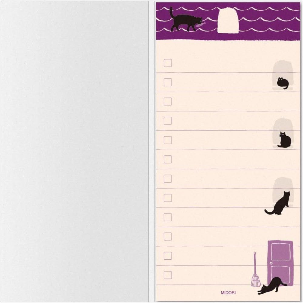 Midori Sticky Notes, 11765006, Sticky Paper, Doing, L, Penguin Pattern