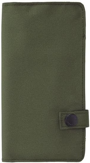 LIHITLAB Slim Pen Case, 7.5 x 4.3, Olive (A7585-22)
