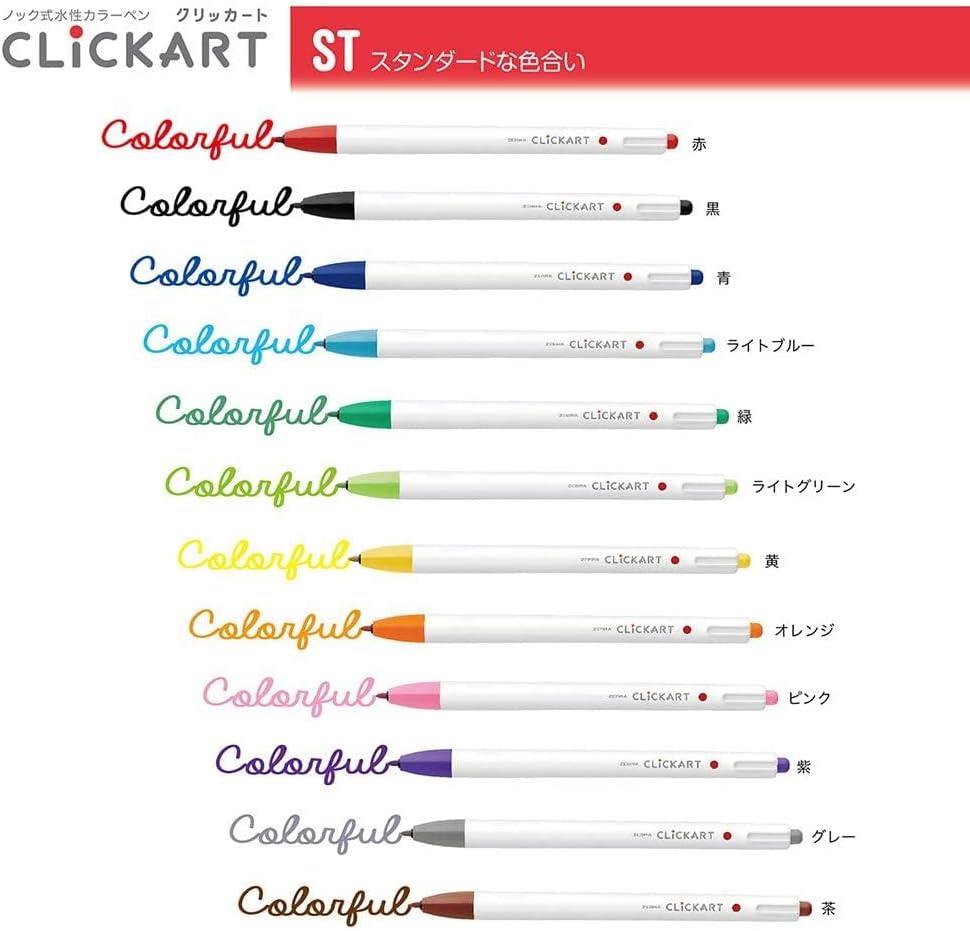 ZEBRA Knock Felt Pen, CLICKART, blue