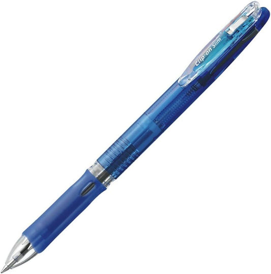ZEBRA 3 Color Ballpoint Pen Clip-On Slim 3C Blue 10pcs B-B3A5-BL