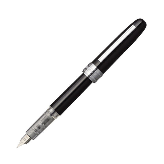 PLATINUM Plaisir Medium Nib Fountain Pen, Black (PGB-1000-#1-M)