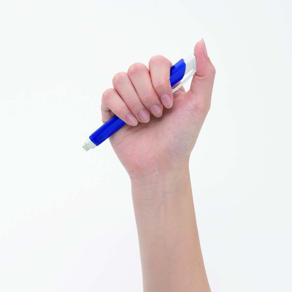 Pentel XZE15-MC Ain Click Holder Eraser, Set of 5, Metal Blue Shaft