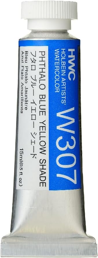 Holbein Artist's Watercolor 15ml Tube (Phthalo Blue Yellow Shade) W307