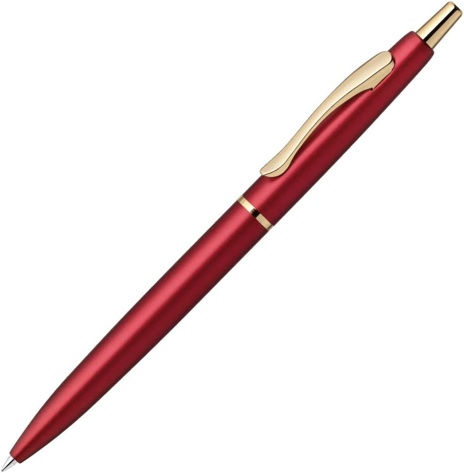 ZEBRA P-BAS86-WR Filare ef Oil-Based Ballpoint Pen, 0.5, Wine