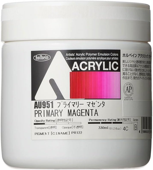 horubein Acrylic Paint Acrylic Color puraimari-mazenta au951 330ml