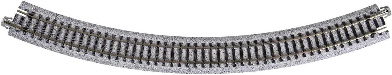 Kato USA Model Train Products Unitrack, 315mm (12 3/8") Radius 45-Degree Curve Track (4-Piece)