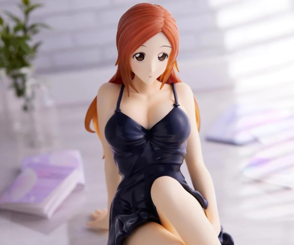 Banpresto Bleach Relax Time Orihime Inoue Statue – Anime collectible figure for display and gift
