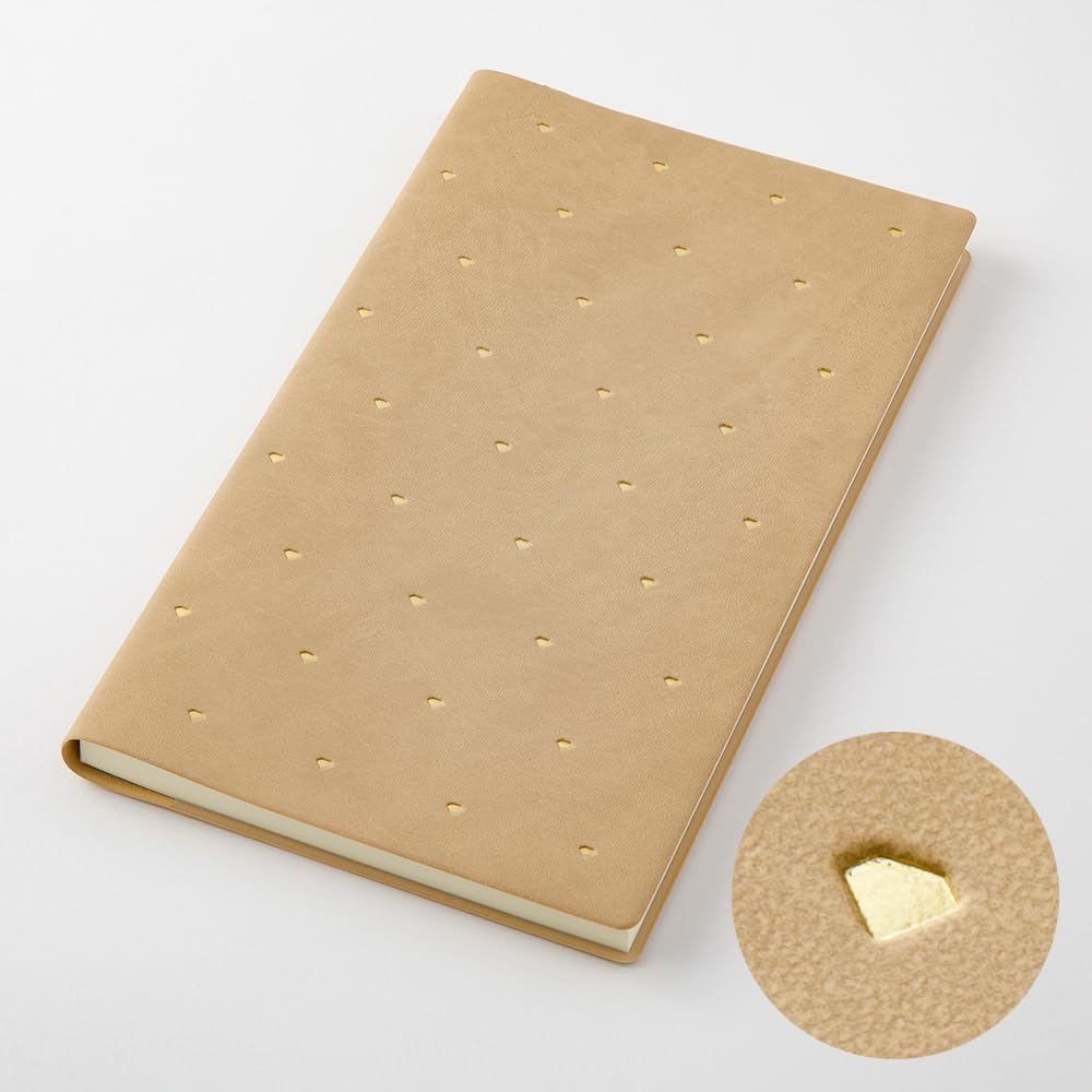 Midori 27093006 Professional Diary Notebook, 2024, A5 Slim, Monthly, Star Pattern (Starts December 2023) (Diamond pattern)