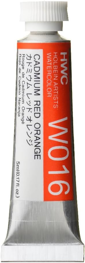 Holbein Artists Watercolor - Cadmium Red Orange 5ml