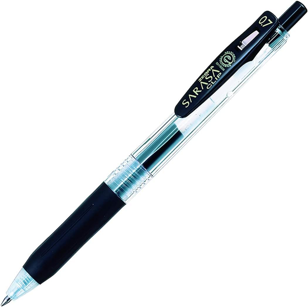 ZEBRA Sarasa Clip Pen 0.7 mm, Black (JJB15-BK)