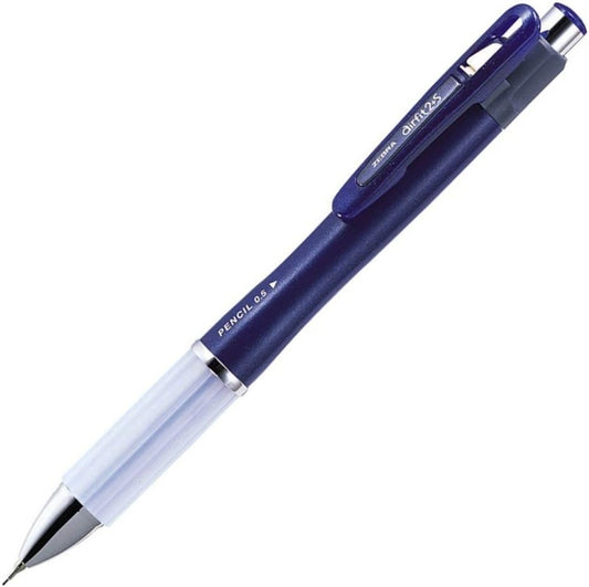 ZEBRA Air Fit 2 with S, 2 Color 0.7mm Ballpoint and 0.5mm Mechanical Pencil, Blue Body (P-SA9-BL) (P-SA9-BL)