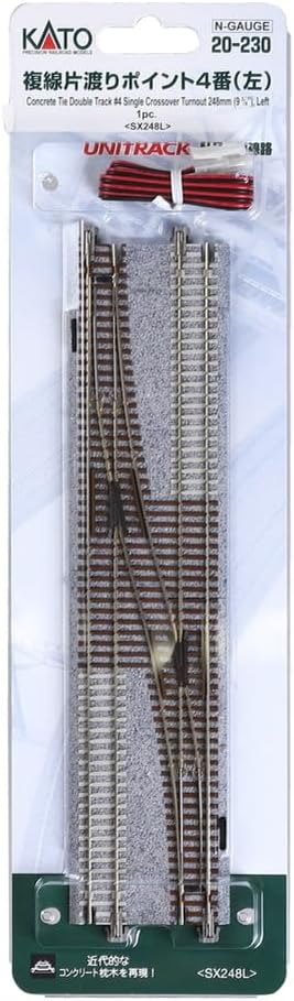 Kato KAT20230 N Double Track Single Left-Hand Crossover