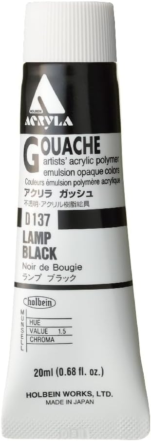 Holbein Acryla Gouache - Lamp Black