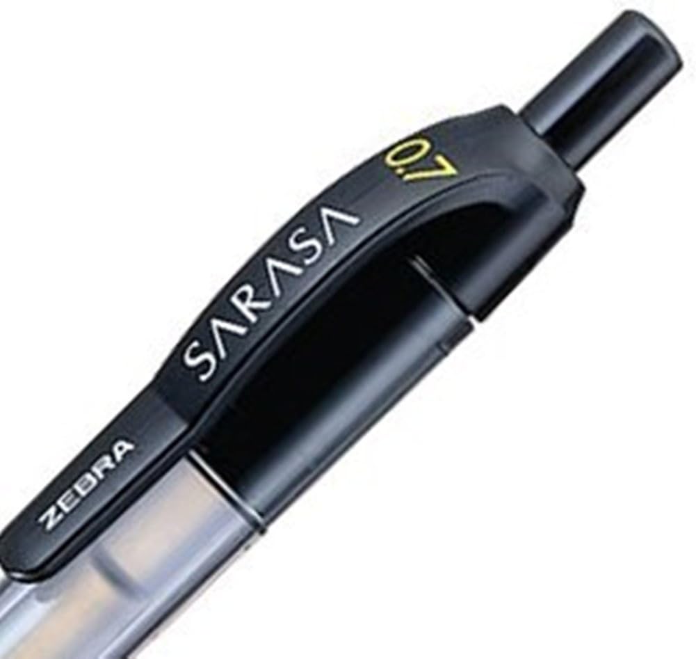 ZEBRA P-JJB3-BK5 Gel Ballpoint Pen, Sarasa, 0.7, Black, 5 Pens