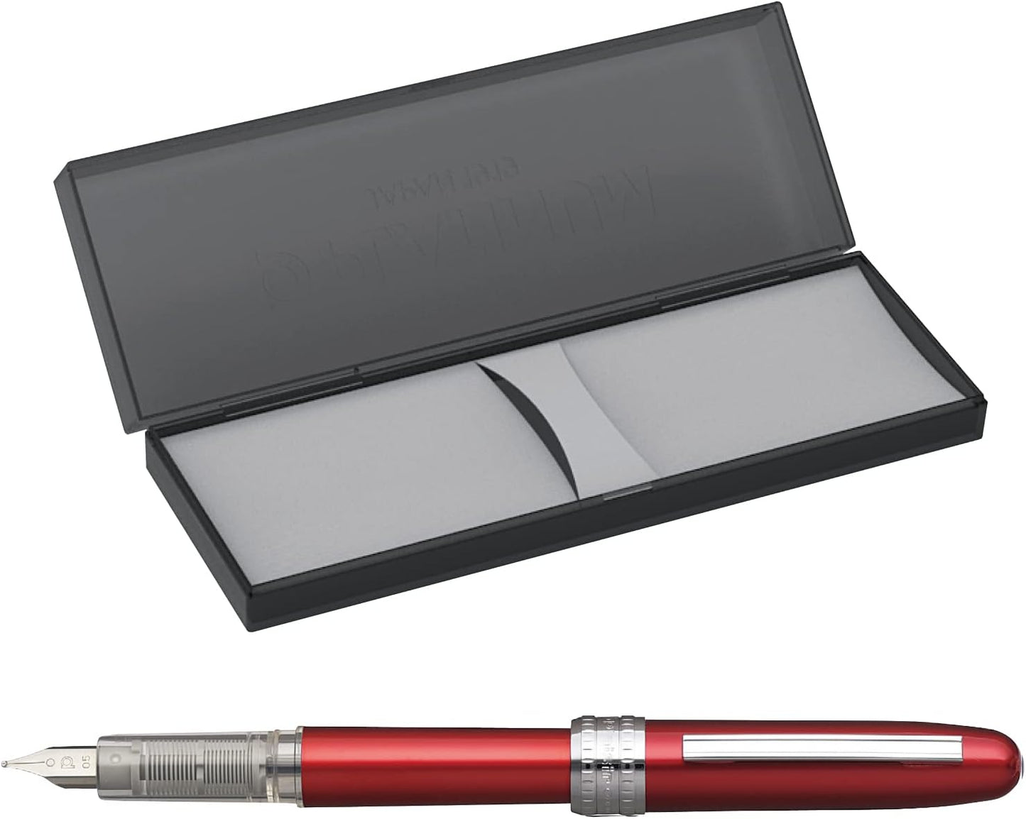 PLATINUM Fountain Pen, Plaisir Fine Nib, Red (PGB-1000-#70-F)