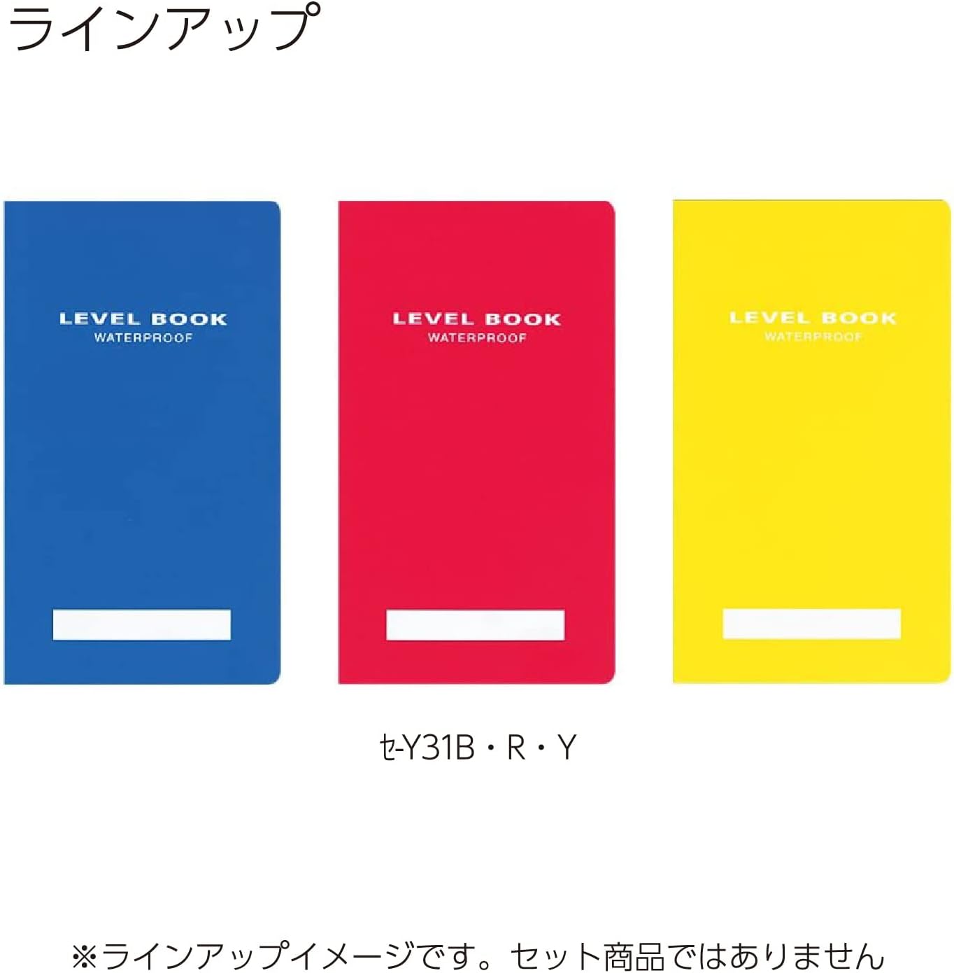 KOKUYO Notebook Surveying Field Notebook Bright Color Waterproof PP Cover 30 Sheets Red SE-Y31R