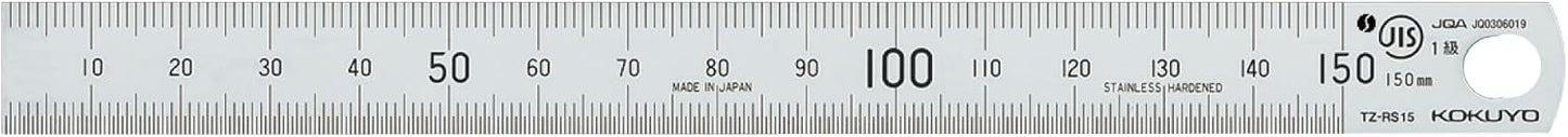 Kokuyo Stainless Steel Ruler - 15 cm