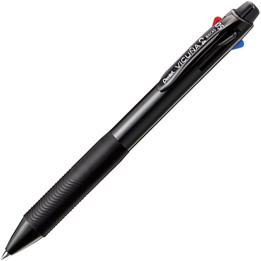 Pentel XBXC45A Multi-Color Ballpoint Pen, Vicuna 4 Colors, Black Shaft