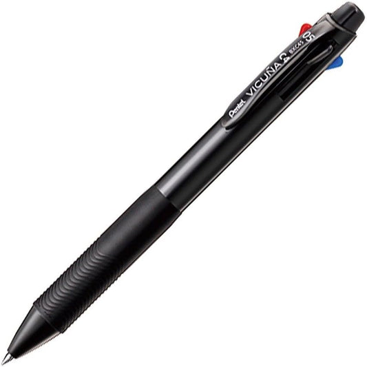 Pentel XBXC45A Multi-Color Ballpoint Pen, Vicuna 4 Colors, Black Shaft