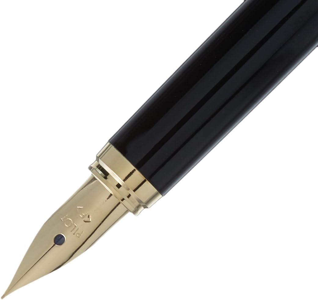 PILOT Fountain Pen Cavalier, Marble Body, Fine Nib, Black&Gray (FCAN-5SR-BGY-F)