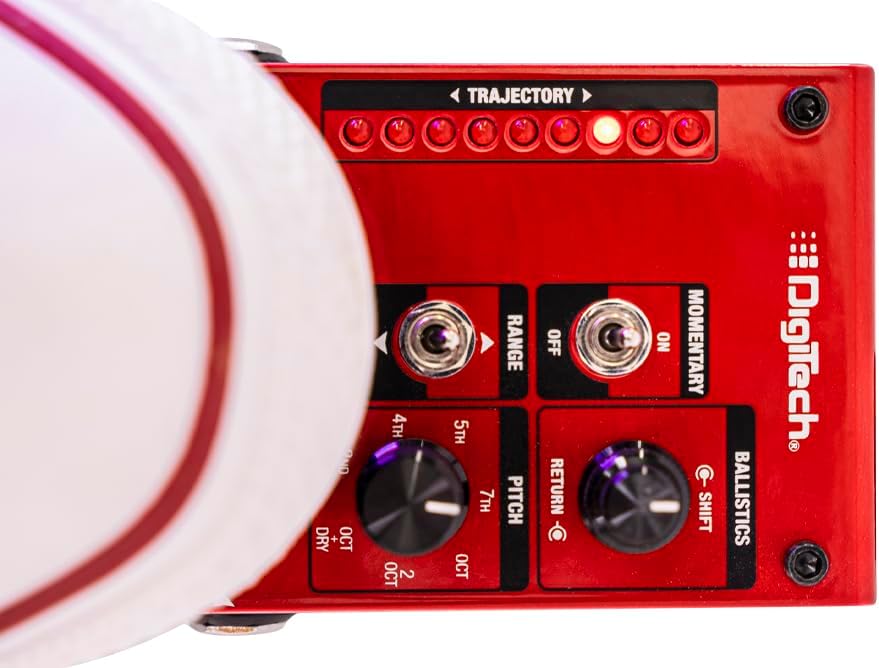 DigiTech Mini Pitch Acoustic Guitar Effect Pedal, Red (Whammy Ricochet)